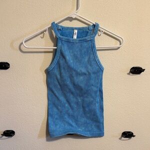Zenana Outfitters Sky Blue Ribbed Tank Top